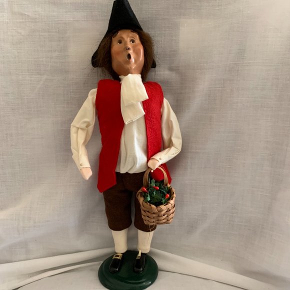 Byer´s Choice 2001 Williamsburg Carolers Man with...